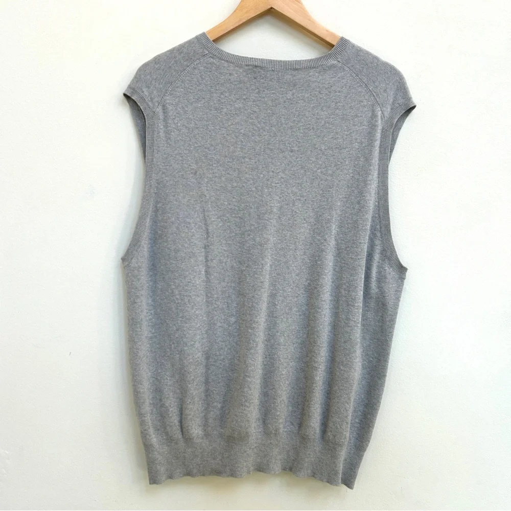 Polo Ralph Lauren 100% Pima Cotton Sweater Vest in Grey, Size XL